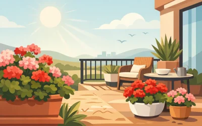 Pelargonie odporne na suszę na balkon i taras