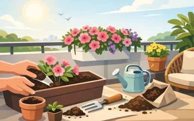 Surfinie na balkon słoneczny – jak je sadzić?